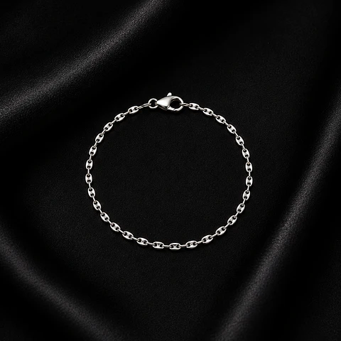Pulsera en plata tipo Gucci