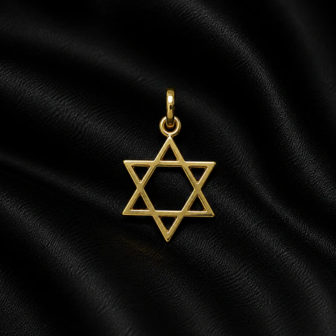 Dije estrella en oro