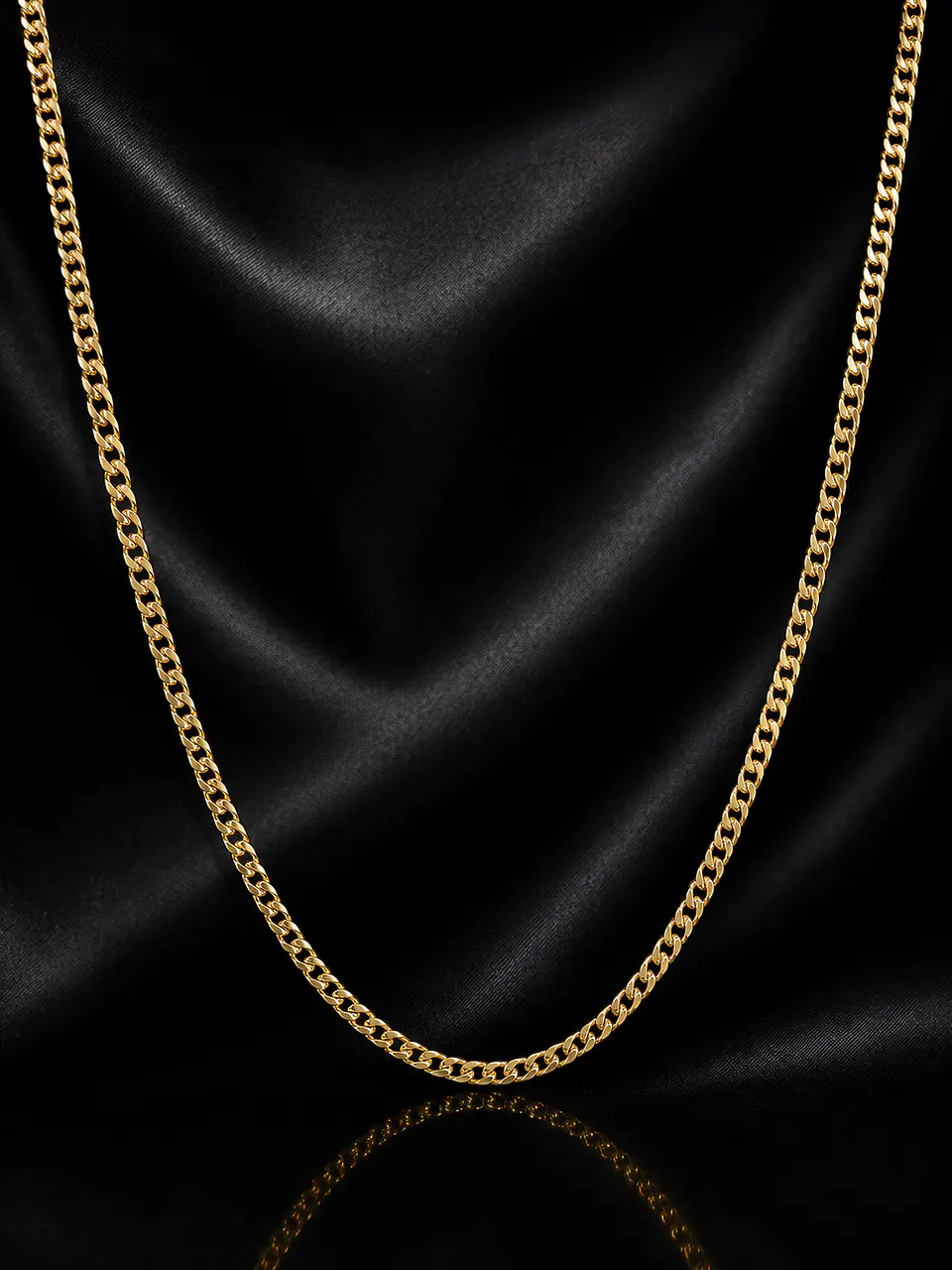 Cadena Cubana en oro 18k 1