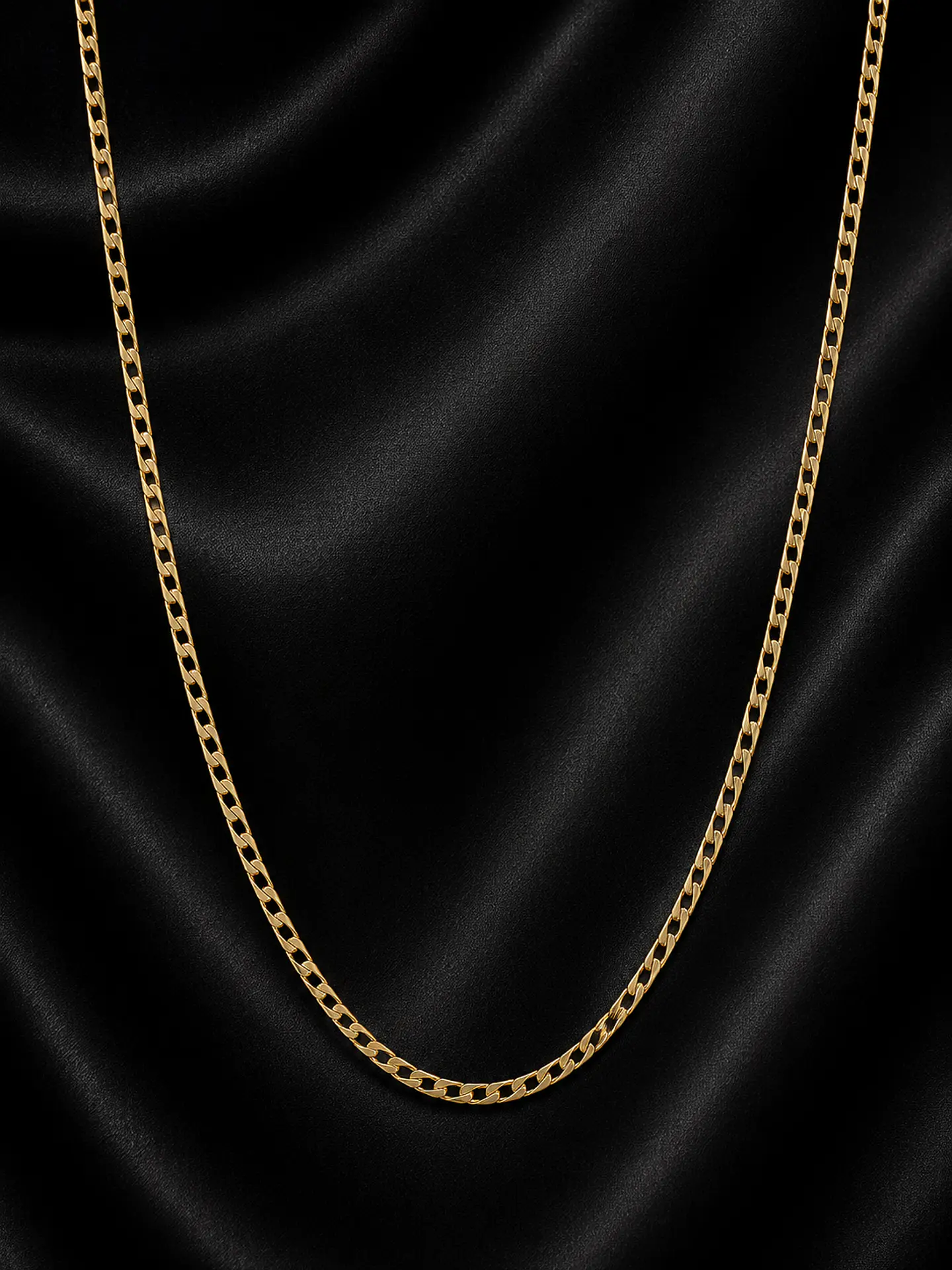 Cadena Martillada en oro 18k 1