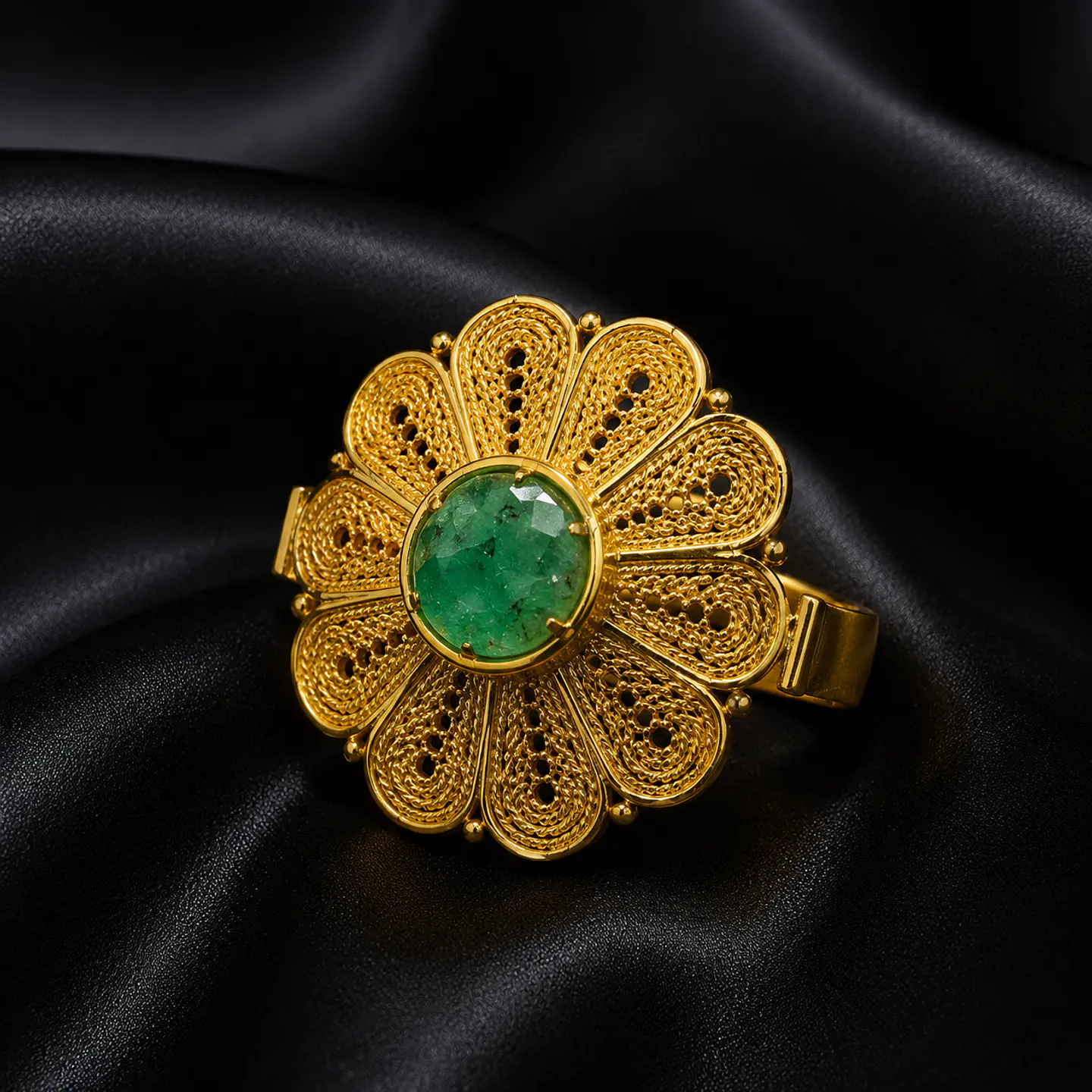 Anillo en plata con murralla 1