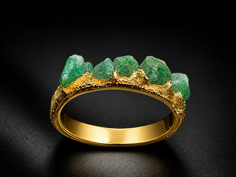 Anillos en filigrana con murralla