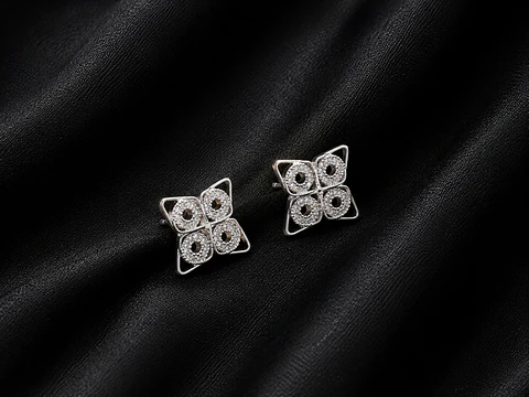 Aretes en filigrana plata 925