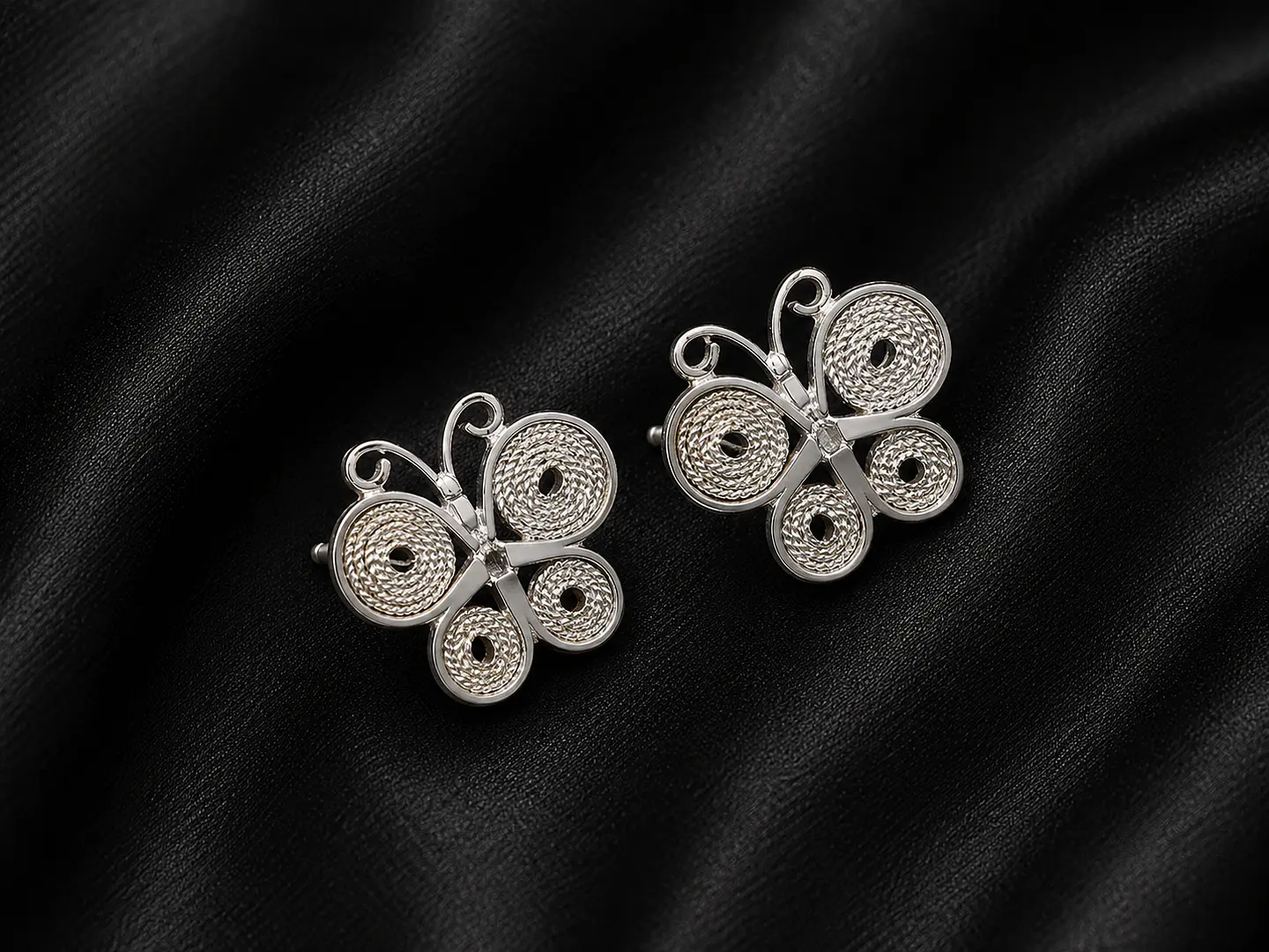 Aretes en filigrana plata 925 1