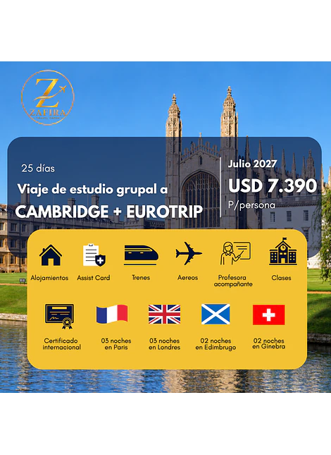 CAMBRIDGE + EUROTRIP 2027