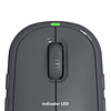 Mouse Pro + Base de carga inalámbrica ZAGG con tecnología Qi y puerto USB-C - Carbón