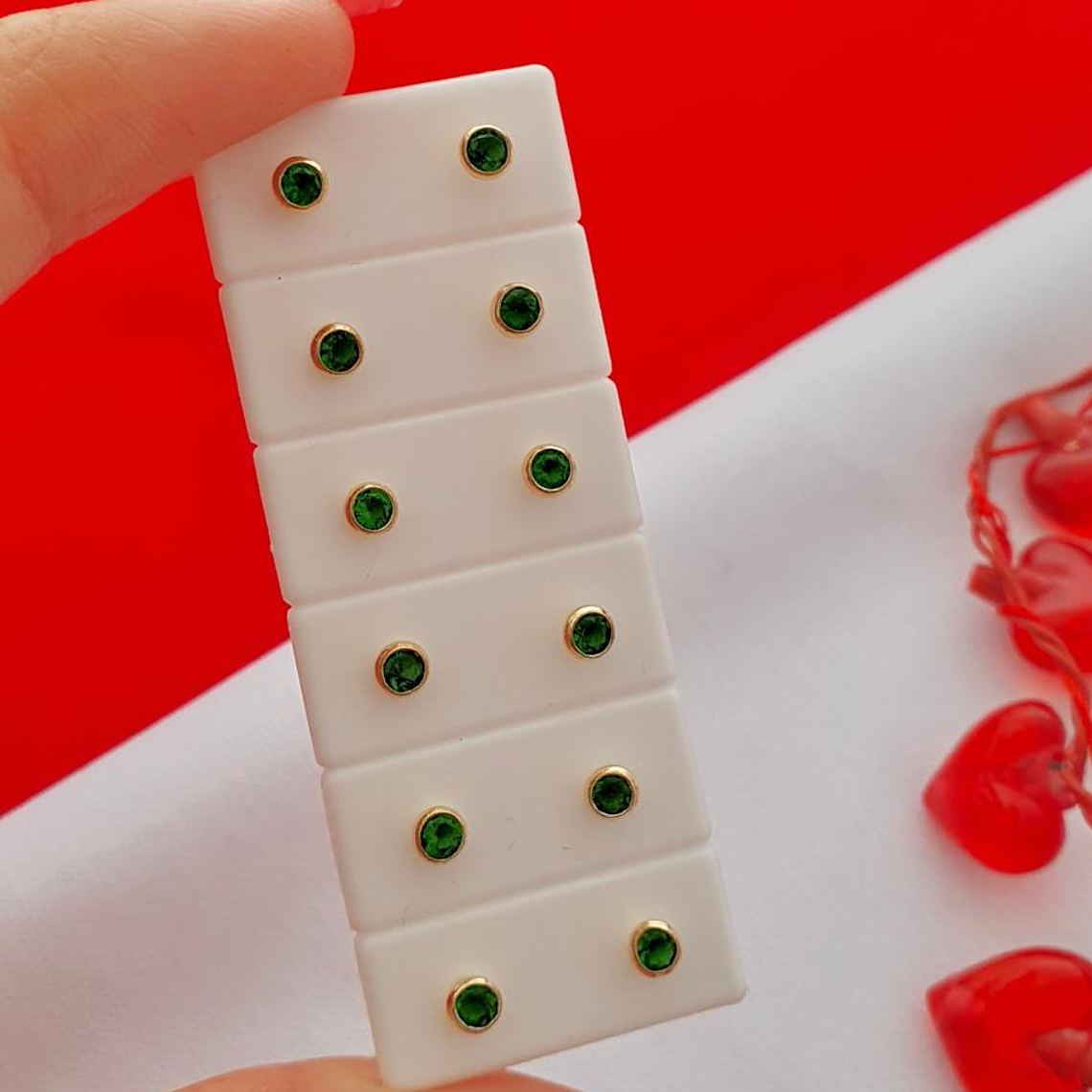 Topo circon verde 2mm 1