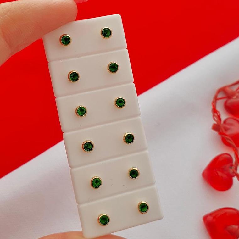 Topo circon verde 2mm 1