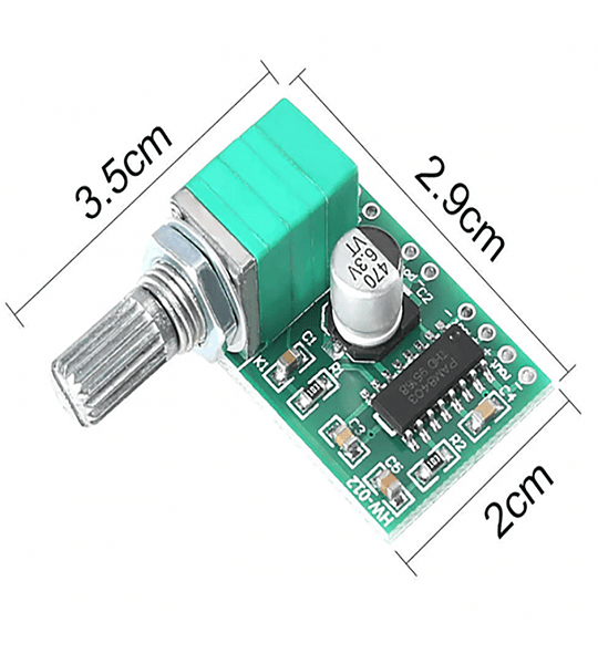 AMPLIFICADOR MODULO PAM 8403 CON POTENCIOMETRO