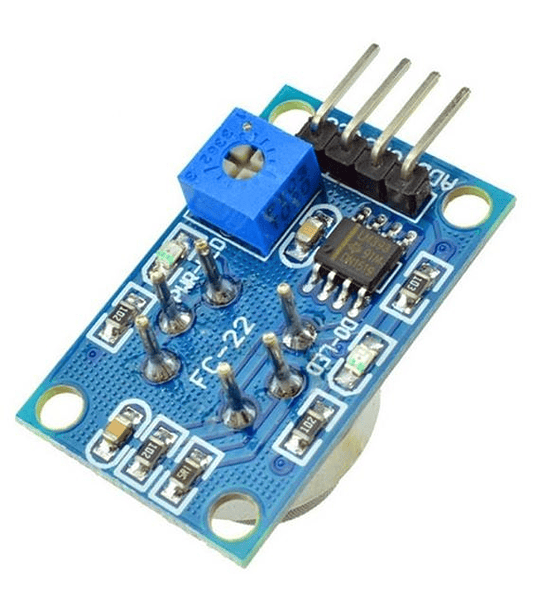 MQ2 SENSOR DE GASES (GLP, PROPANO, I-BUTANO, METANO, ALCOHOL, HIDROGENO, HUMO)