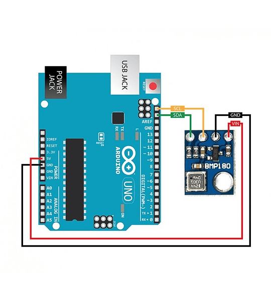 BMP180 SENSOR I2C DE PRESION BAROMETRICA O ATMOSFERICA