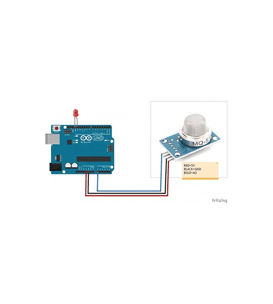 MQ5 SENSOR DE GASES (GLP, GAS NATURAL, GAS DE CARBON, PROPANO, BUTANO)