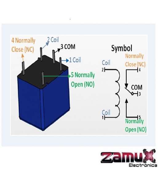 RELE 5V 5 PINES ZAMUX BOGOTA