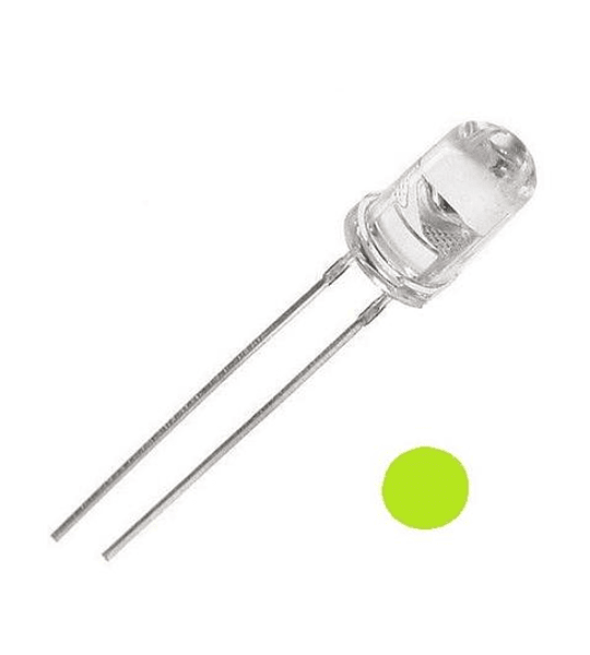 DIODO LED DE CHORRO 5mm VERDE 10 UNIDADES