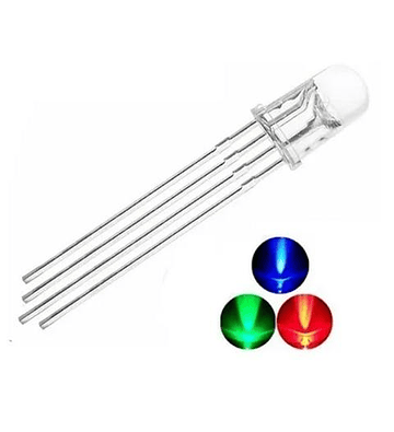 LED RGB (ROJO, VERDE,AZUL) CATODO COMUN 5MM