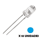 DIODO LED DE CHORRO 5mm AZUL 10 UNIDADES