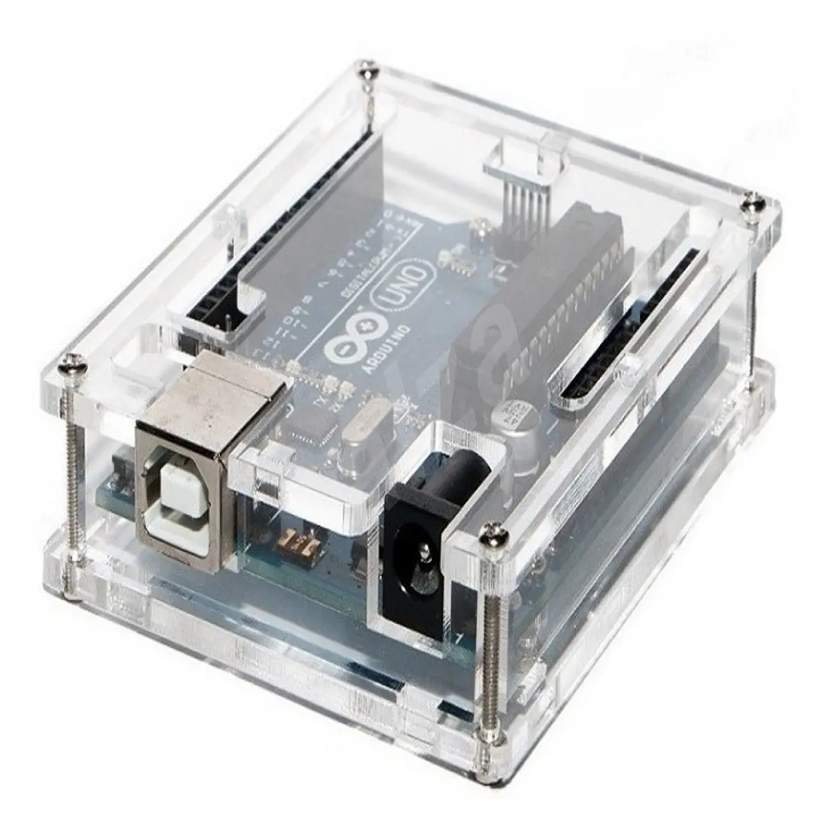CAJA ACRILICO PARA ARDUINO UNO - ZAMUX BOGOTA