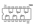 74ls04 Compuerta Not Inversora