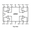 LM324 (4) AMPLIFICADOR OPERACIONAL SIN FUENTE DUAL  2