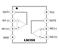 Lm358 (2) Amplificador Operacional Sin Fuente Dual