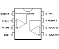 Lm393 (2) Amplificador Operacional Comparador De Voltaje de precisión
