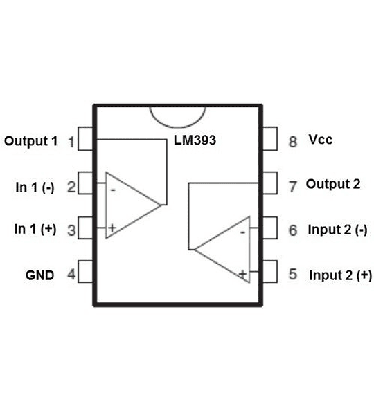 Lm393 (2) Amplificador Operacional Comparador De Voltaje de precisión