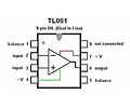 TL081 (1) Amplificador Operacional con Ajuste de Offset con Fuente Dual