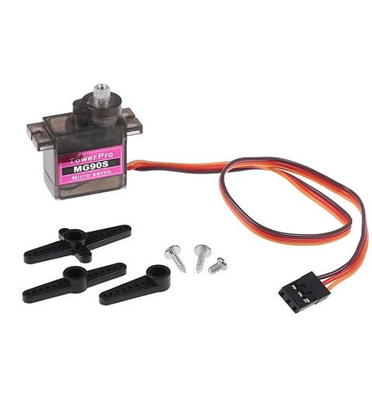 SERVOMOTOR MG90S 4.8v a 6v  2.2kg 180 grados Piñoneria Metalica