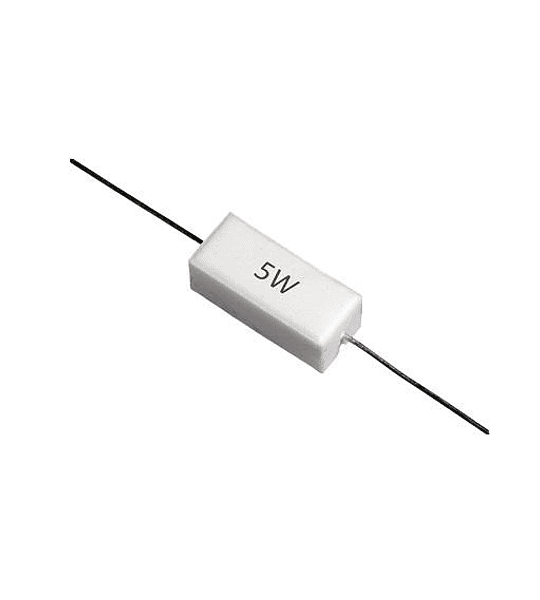 Resistencias de potencia 5 W de 0.1Ω a 10 KΩ