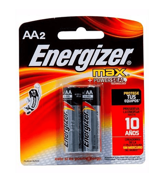 Batería AA 1.5V Alcalina Energizer