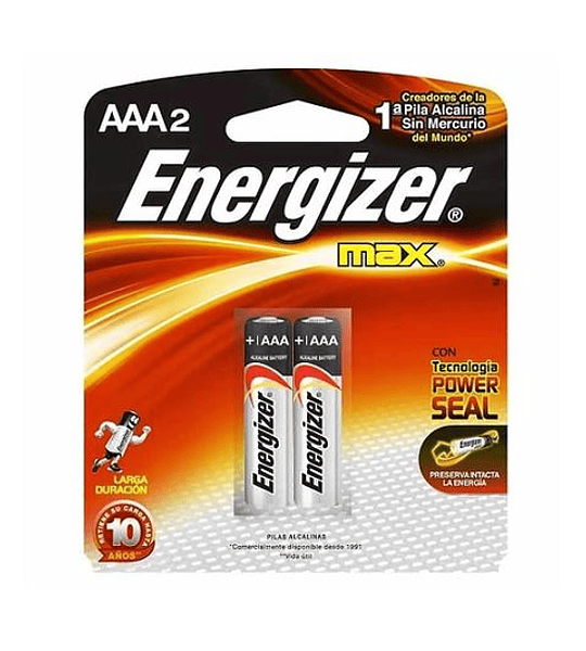 Batería AAA 1.5V Alcalina Energizer