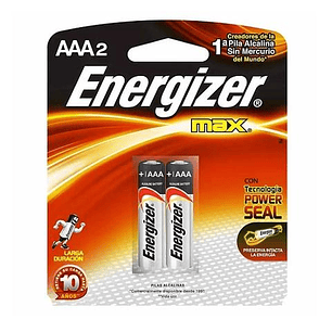 Batería AAA 1.5V Alcalina Energizer