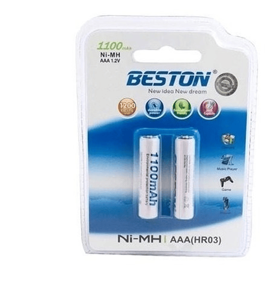 Batería AAA Recargable BESTON 1100 mAh - ZAMUX BOGOTA