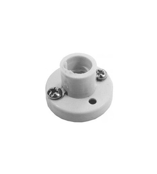 Roseta Plastica de Rosca E12 para Bombillo Candelabro 7w