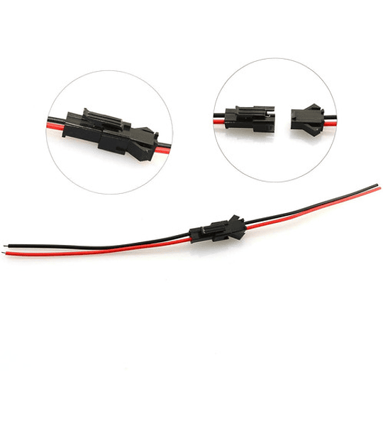 Kit Conector Macho y Hembra 2 Pines  JST-SM 
