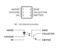 Optoacoplador 4N35 con Salida Transistor NPN