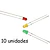 LEDS 3MM COLORES SURTIDOS PAQUETE 10 UNIDADES