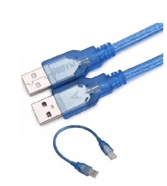 Cable Usb A Usb Macho A Macho Blindado 15cm Desoxigenado