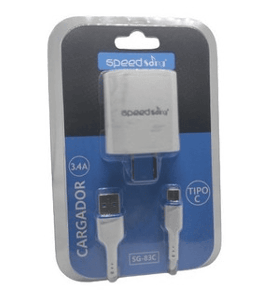 Cargador Carga Rápida Para Celulares  Cable Tipo C