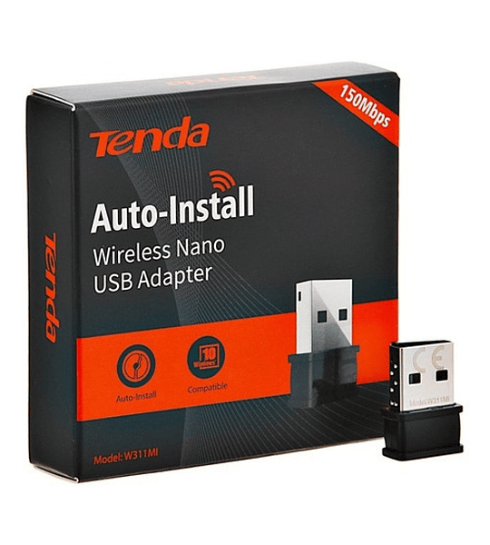 Adaptador Tenda Usb 150Mbps Tarjeta de red inalambrica USB