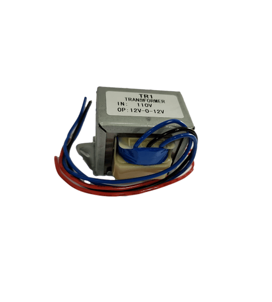 TRANSFORMADOR  CON TAB CENTRAL M1 - 1 AMP  SALIDAS (Vac):  12V, 24V