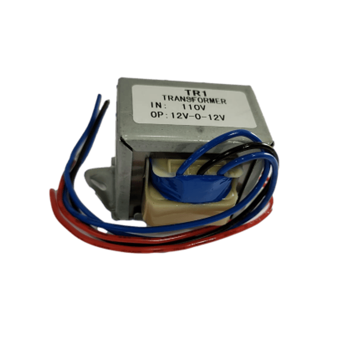 TRANSFORMADOR  CON TAB CENTRAL M1 - 1 AMP  SALIDAS (Vac):  12V, 24V 2