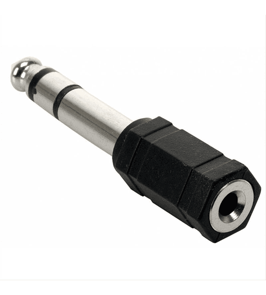 CONVERTIDOR JACK 3.5mm A PLUG 6.5mm STEREO