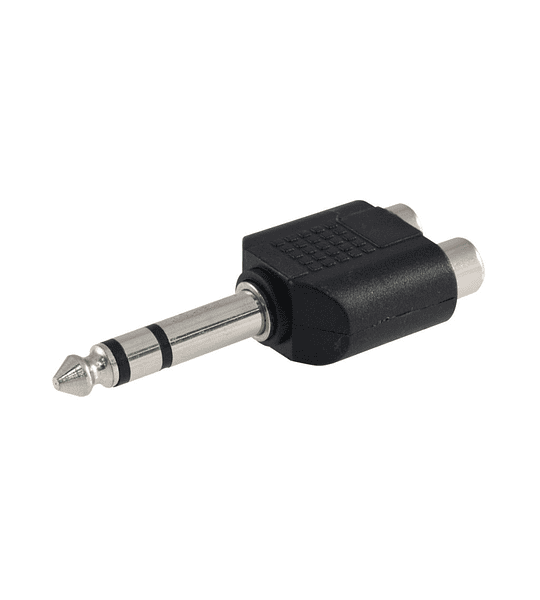 CONVERTIDOR 2 JACK RCA A PLUG 6.3MM