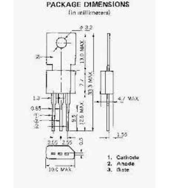 2p4m Scr 4amp 200v