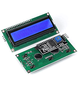 LCD 2X16 BACKLIGHT AZUL CON I2C