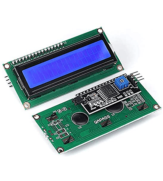 LCD 2X16 BACKLIGHT AZUL CON I2C