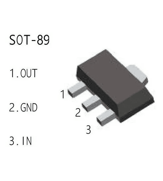 REGULADOR DE VOLTAJE 7805 DE SUPERFICIE SMD 