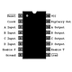 74LS163 TTL CONTADOR SINCRÓNICO BINARIO DE 4 BITS