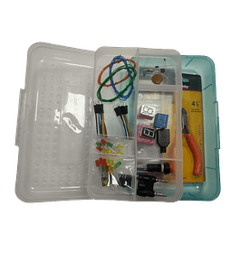 CAJA ORGANIZADORA CON COMPARTIMENTO ADICIONAL PARA PROTOBOARD